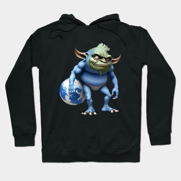 goblin carrying world Hoodie by TrvlAstral